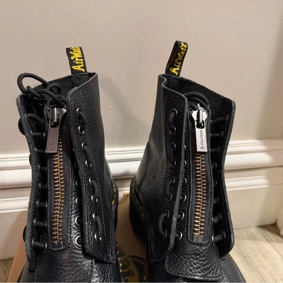 Dr. Martens Sinclair Milled Nappa Leather Platform Boots - Picture 14 of 17